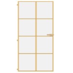vidaXL Ușă interior Slim auriu 102,5x201,5cm sticlă temperată/aluminiu vidaXL Ușă interior Slim auriu 102,5x201,5cm sticlă temperată/aluminiu