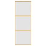 vidaXL Ușă glisantă, auriu, 76x205 cm, sticlă ESG mată și aluminiu