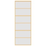 vidaXL Ușă glisantă, auriu, 76x205 cm, sticlă ESG mată și aluminiu