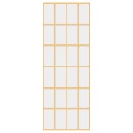 vidaXL Ușă glisantă auriu 76x205 cm sticlă ESG transparentă/aluminiu