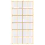 vidaXL Ușă glisantă, auriu, 102,5x205 cm, sticlă ESG mată și aluminiu