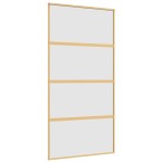 vidaXL Ușă glisantă, auriu, 102,5x205 cm, sticlă ESG mată și aluminiu vidaXL Ușă glisantă, auriu, 102,5x205 cm, sticlă ESG mată și aluminiu