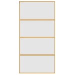 vidaXL Ușă glisantă, auriu, 102,5x205 cm, sticlă ESG mată și aluminiu vidaXL Ușă glisantă, auriu, 102,5x205 cm, sticlă ESG mată și aluminiu