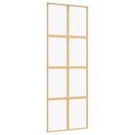 vidaXL Ușă glisantă auriu 76x205 cm sticlă ESG transparentă/aluminiu