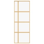 vidaXL Ușă glisantă auriu 76x205 cm sticlă ESG transparentă/aluminiu