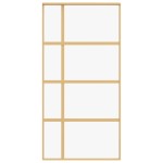 vidaXL Ușă glisantă, auriu, 102,5x205 cm, sticlă ESG mată și aluminiu