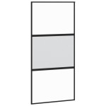 vidaXL Ușă glisantă, negru, 102,5x205 cm, sticlă securizată/aluminiu vidaXL Ușă glisantă, negru, 102,5x205 cm, sticlă securizată/aluminiu