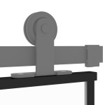 vidaXL Ușă glisantă, negru, 102,5x205 cm, sticlă securizată/aluminiu vidaXL Ușă glisantă, negru, 102,5x205 cm, sticlă securizată/aluminiu