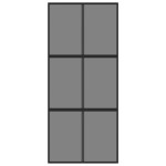 vidaXL Ușă glisantă, negru, 90x205 cm, sticlă securizată și aluminiu