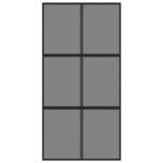 vidaXL Ușă glisantă, negru, 102,5x205 cm, sticlă securizată/aluminiu