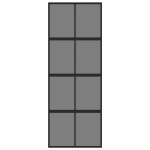 vidaXL Ușă glisantă, negru, 76x205 cm, sticlă securizată și aluminiu