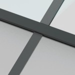 vidaXL Ușă glisantă, negru, 102,5x205 cm, sticlă securizată/aluminiu