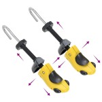 vidaXL Întinzătoare de pantofi cu corn, galben, EU 34-37, plastic vidaXL Întinzătoare de pantofi cu corn, galben, EU 34-37, plastic