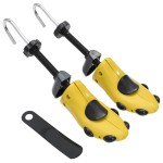 vidaXL Întinzătoare de pantofi cu corn, galben, EU 41-46, plastic vidaXL Întinzătoare de pantofi cu corn, galben, EU 41-46, plastic
