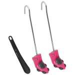 vidaXL Întinzătoare de cizme cu corn, roz, EU 34-40, plastic vidaXL Întinzătoare de cizme cu corn, roz, EU 34-40, plastic