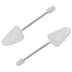 vidaXL Calapoade de pantofi, 5 perechi, alb, EU 35-38, plastic vidaXL Calapoade de pantofi, 5 perechi, alb, EU 35-38, plastic