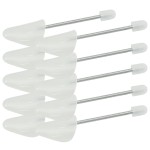vidaXL Calapoade de pantofi, 5 perechi, alb, EU 35-38, plastic vidaXL Calapoade de pantofi, 5 perechi, alb, EU 35-38, plastic