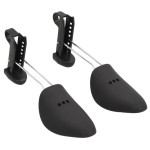 vidaXL Calapoade de pantofi, 5 perechi, negru, EU 35-38, plastic vidaXL Calapoade de pantofi, 5 perechi, negru, EU 35-38, plastic