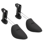 vidaXL Calapoade de pantofi, 5 perechi, negru, EU 38-44, plastic vidaXL Calapoade de pantofi, 5 perechi, negru, EU 38-44, plastic