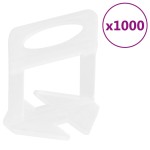 vidaXL Cleme de nivelare a plăcilor 1000 buc 1 mm vidaXL Cleme de nivelare a plăcilor 1000 buc 1 mm