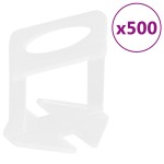 vidaXL Sistem de nivelare a plăcilor, 250 pene, 500 cleme, 1 mm vidaXL Sistem de nivelare a plăcilor, 250 pene, 500 cleme, 1 mm