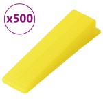 vidaXL Sistem de nivelare a plăcilor, 500 pene, 2500 cleme, 1 mm vidaXL Sistem de nivelare a plăcilor, 500 pene, 2500 cleme, 1 mm