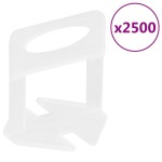 vidaXL Sistem de nivelare a plăcilor, 500 pene, 2500 cleme, 1,5 mm vidaXL Sistem de nivelare a plăcilor, 500 pene, 2500 cleme, 1,5 mm