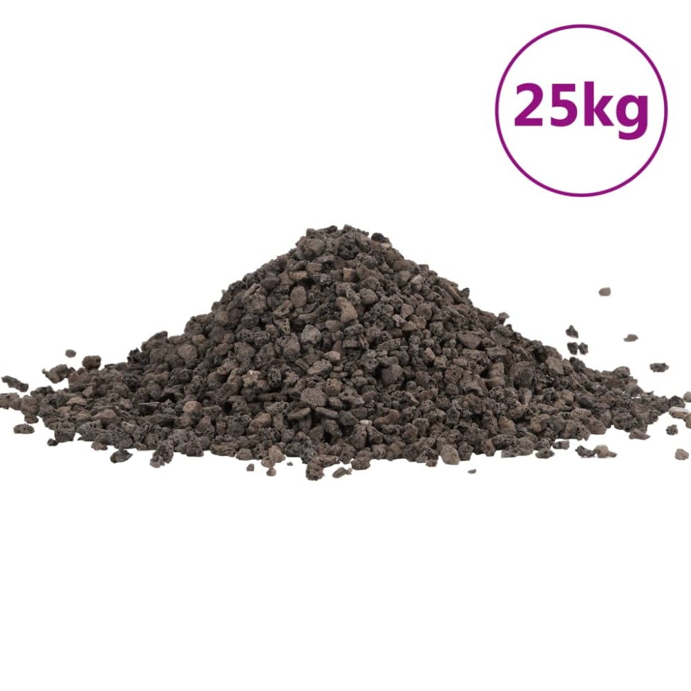 vidaXL Pietriș de bazalt, 25 kg, negru, 5-8 mm