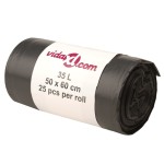 vidaXL Saci de gunoi 250 buc. negru 35 L vidaXL Saci de gunoi 250 buc. negru 35 L