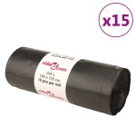 vidaXL Saci de gunoi 150 buc. negru 240 L vidaXL Saci de gunoi 150 buc. negru 240 L