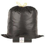 vidaXL Saci de gunoi cu șnururi 150 buc. negru 240 L vidaXL Saci de gunoi cu șnururi 150 buc. negru 240 L