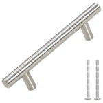 vidaXL Mânere de dulap, 10 buc., argintiu, 96 mm, oțel inoxidabil vidaXL Mânere de dulap, 10 buc., argintiu, 96 mm, oțel inoxidabil