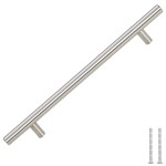 vidaXL Mânere de dulap, 5 buc., argintiu, 192 mm, oțel inoxidabil vidaXL Mânere de dulap, 5 buc., argintiu, 192 mm, oțel inoxidabil