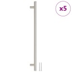 vidaXL Mânere de dulap, 5 buc., argintiu, 320 mm, oțel inoxidabil vidaXL Mânere de dulap, 5 buc., argintiu, 320 mm, oțel inoxidabil