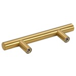 vidaXL Mânere de dulap, 10 buc., auriu, 64 mm, oțel inoxidabil