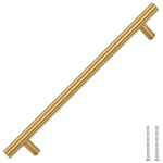vidaXL Mânere de dulap, 5 buc., auriu, 192 mm, oțel inoxidabil vidaXL Mânere de dulap, 5 buc., auriu, 192 mm, oțel inoxidabil