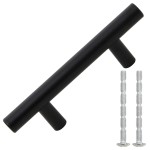 vidaXL Mânere de dulap, 10 buc., negru, 64 mm, oțel inoxidabil vidaXL Mânere de dulap, 10 buc., negru, 64 mm, oțel inoxidabil
