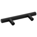 vidaXL Mânere de dulap, 10 buc., negru, 64 mm, oțel inoxidabil vidaXL Mânere de dulap, 10 buc., negru, 64 mm, oțel inoxidabil