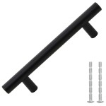 vidaXL Mânere de dulap, 10 buc., negru, 96 mm, oțel inoxidabil vidaXL Mânere de dulap, 10 buc., negru, 96 mm, oțel inoxidabil