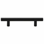vidaXL Mânere de dulap, 10 buc., negru, 96 mm, oțel inoxidabil vidaXL Mânere de dulap, 10 buc., negru, 96 mm, oțel inoxidabil