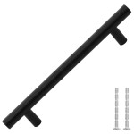 vidaXL Mânere de dulap, 10 buc., negru, 128 mm, oțel inoxidabil