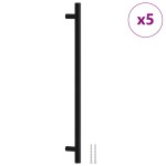 vidaXL Mânere de dulap, 5 buc., negru, 320 mm, oțel inoxidabil vidaXL Mânere de dulap, 5 buc., negru, 320 mm, oțel inoxidabil