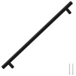 vidaXL Mânere de dulap, 5 buc., negru, 320 mm, oțel inoxidabil vidaXL Mânere de dulap, 5 buc., negru, 320 mm, oțel inoxidabil