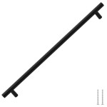 vidaXL Mânere de dulap, 5 buc., negru, 480 mm, oțel inoxidabil vidaXL Mânere de dulap, 5 buc., negru, 480 mm, oțel inoxidabil