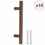 vidaXL Mânere de dulap, 10 buc., bronz, 96 mm, oțel inoxidabil vidaXL Mânere de dulap, 10 buc., bronz, 96 mm, oțel inoxidabil