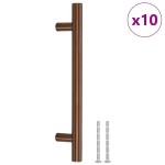 vidaXL Mânere de dulap, 10 buc., bronz, 128 mm, oțel inoxidabil
