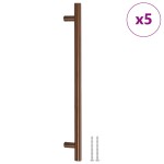 vidaXL Mânere de dulap, 5 buc., bronz, 224 mm, oțel inoxidabil vidaXL Mânere de dulap, 5 buc., bronz, 224 mm, oțel inoxidabil