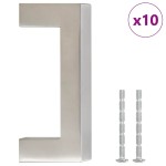 vidaXL Mânere de dulap, 10 buc., argintiu, 64 mm, oțel inoxidabil vidaXL Mânere de dulap, 10 buc., argintiu, 64 mm, oțel inoxidabil