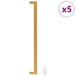 vidaXL Mânere de dulap, 5 buc., auriu, 320 mm, oțel inoxidabil
