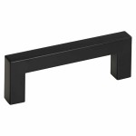 vidaXL Mânere de dulap, 10 buc., negru, 96 mm, oțel inoxidabil
